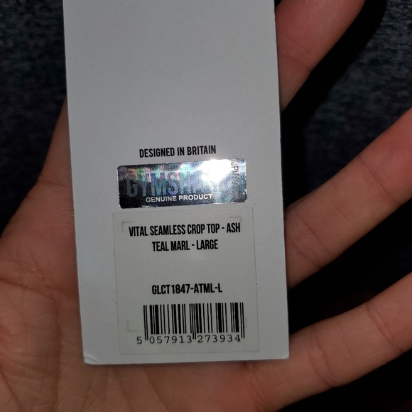 NWT Gymshark Vital Crop Top Seamless Size Large - Picture 4 of 4